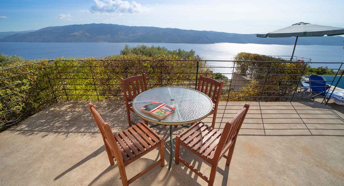 Lefki villas Ithaca Odysseus 7 terrace